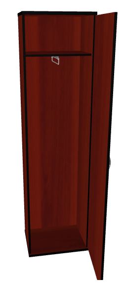Гардероб однодверный Рубин 500x380x1860мм