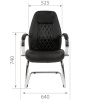 Кресло для посетителя CHAIRMAN 950V Экокожа Черный
